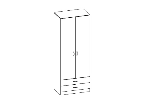 Шкаф распашной Рио-2.8 - фото 3