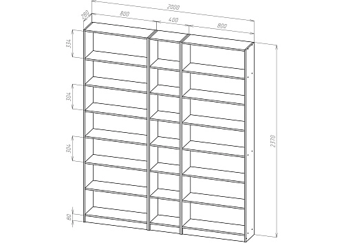 Стеллаж Билли-06 - фото 3