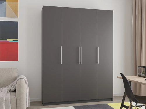 Шкаф распашной Калифорния-4 Графит - фото 1