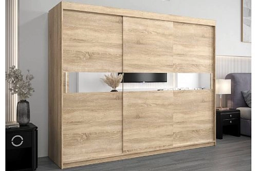 Шкаф-купе Бенито-3 Дуб Сонома - фото 1