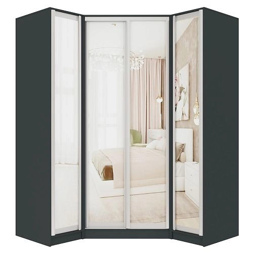 Шкаф угловой Ромео-5 Антрацит - фото 3