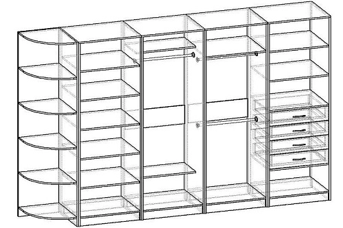 Гардеробная Alexa-2 - фото 2