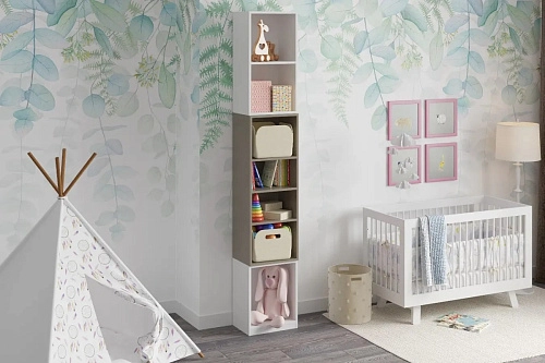 Стеллаж Олли-1 Кобальт Серый - фото 1