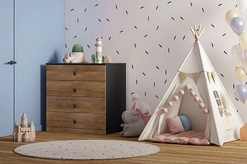 Комод Банни-4 Дуб Мореный - фото 1