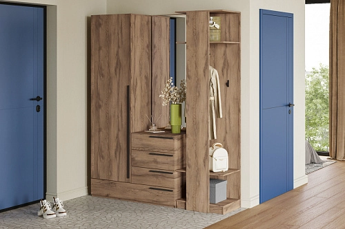 Прихожая Лорена Пакс-6 Дуб Табачный - фото 1