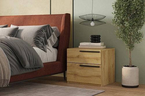 Тумба прикроватная Лорена Пакс-4 Дуб Золотистый - фото 1