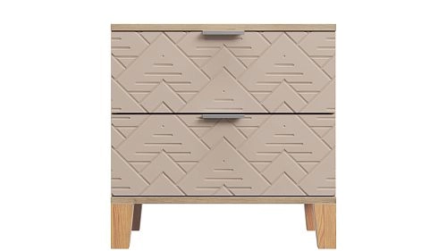 Тумба прикроватная Марвин Йорк фрезеровка 4 Роза - фото 2