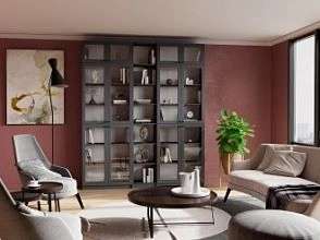 Шкаф для книг Билли ьмин 32 Графит