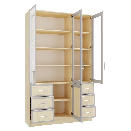 Книжный шкаф Альма-20 Дуб Молочный - фото 2