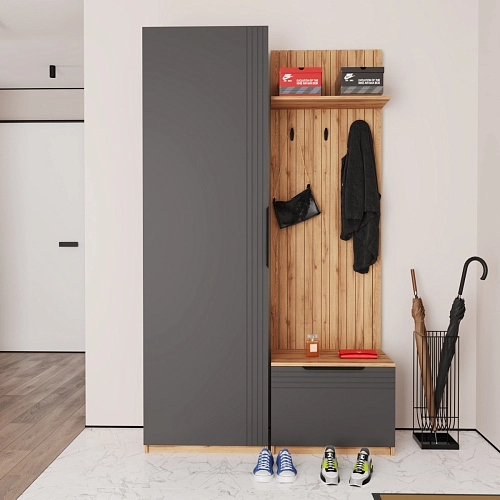 Прихожая Астрис-1 Графит - фото 1