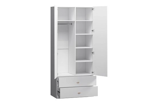 Шкаф распашной Стрекоза-2.2 Белый - фото 5