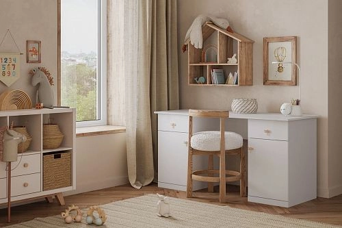 Письменный стол Стрекоза-6 Белый - фото 1