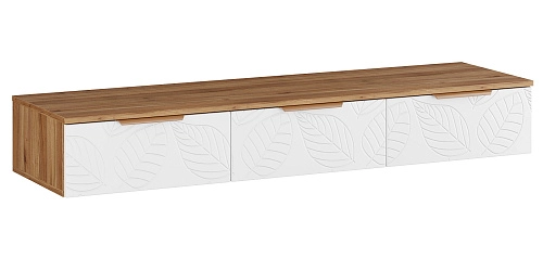 ТВ тумба подвесная Асти-1 Белый - фото 2