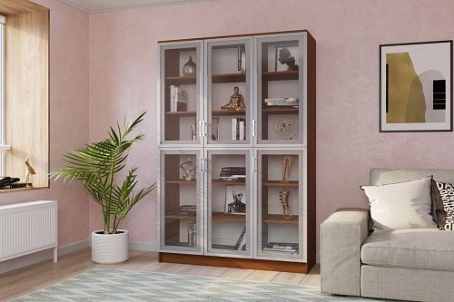 Книжный шкаф Альма-14 Орех Экко - фото 1