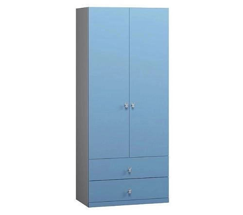 Шкаф распашной Банни-2.2 Пастельно-Синий (Я95491) - фото 1