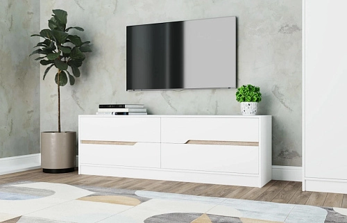 ТВ тумба Бонди-2 Белый - фото 1