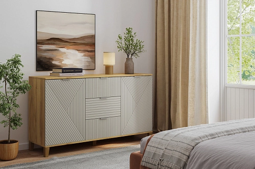 Комод Марвин 4 фрезеровка 8+11 Сантьяго - фото 1