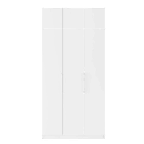 Шкаф распашной Калифорния-3 с антресолью Белый - фото 5