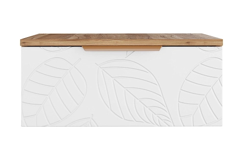 Тумба прикроватная подвесная Асти-1 Белый - фото 3