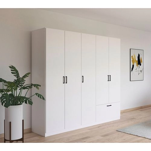 Шкаф распашной Бари-5 Белый - фото 1