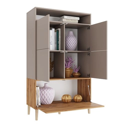 Стеллаж Скарлет-9 Дуб Золотистый - фото 2