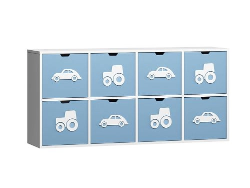 Стеллаж KIDS 2 Пастельно-Синий - фото 2