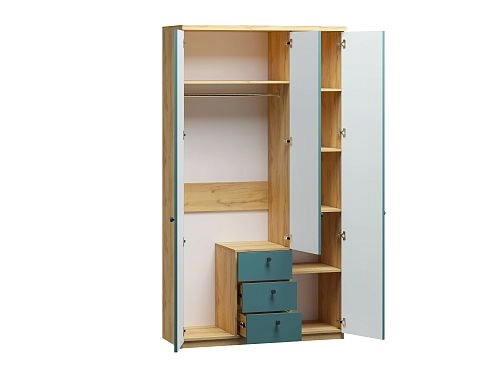 Шкаф распашной София РАХ-15 МДФ Аквамарин - фото 4