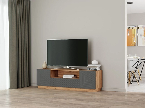 ТВ тумба Алиса 3 Серый - фото 1