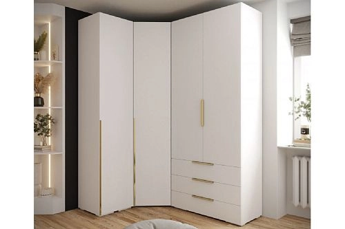 Шкаф угловой Мори-13 Белый - фото 1