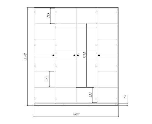 Стенка детская Банни-4 Светло-Серый - фото 8