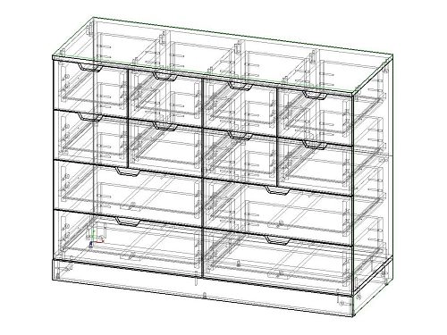 Комод Генри-15 МДФ Черный - фото 3