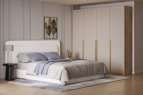 Шкаф распашной Лорена Хит-4 Сатин - фото 1