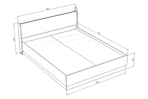 Кровать Алисия, ширина-140 - фото 4
