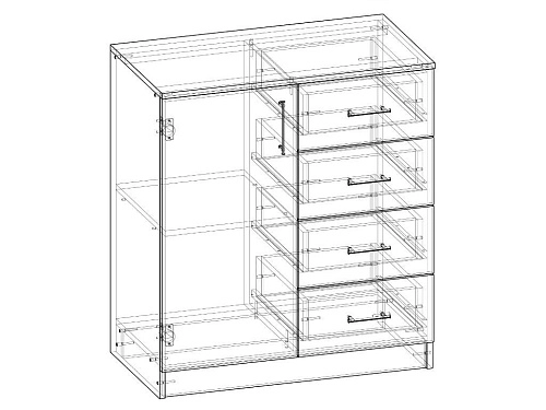 Комод Престиж-4 МДФ - фото 2