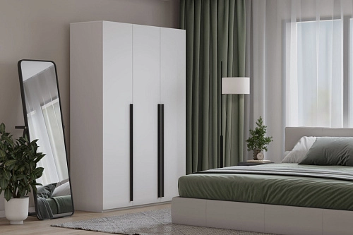 Шкаф распашной Лорена Пакс-3 Белый - фото 1