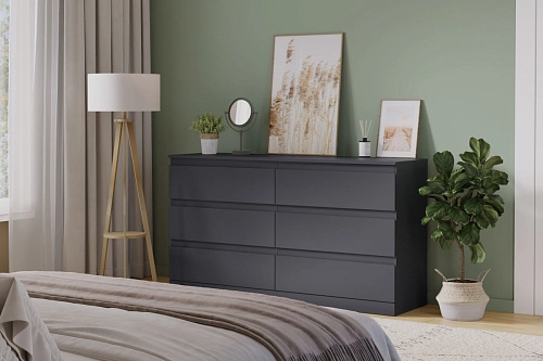 Комод Стефани Мальм-14 Графит - фото 1