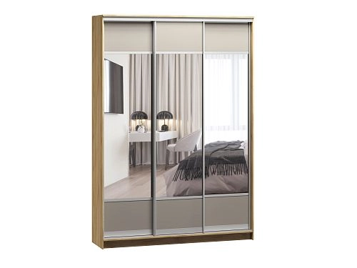Шкаф-купе Борнео-3.6 Дуб Золотистый/Серебро - фото 2
