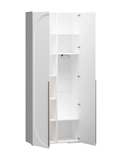 Шкаф распашной Брей-1 Белый - фото 3