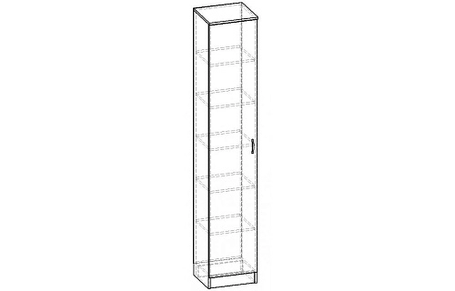 Шкаф распашной Горизонт-1 ШР.017.400-01 - фото 3