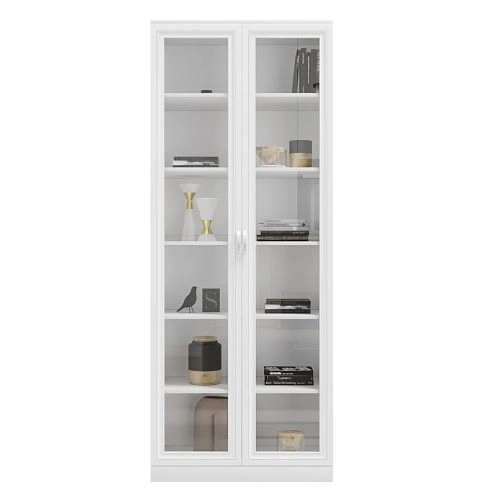 Книжный шкаф Библиограф 2.1 Рельеф Белый - фото 4