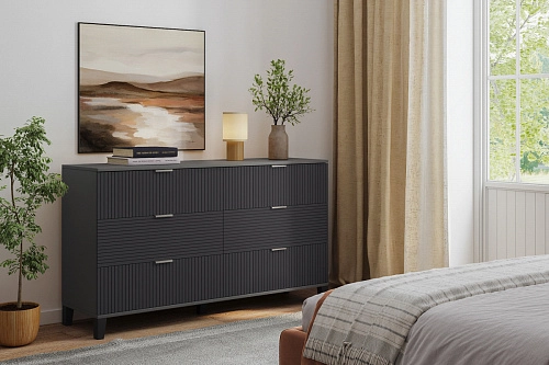 Комод Марвин 7 фрезеровка 8 Графит - фото 1