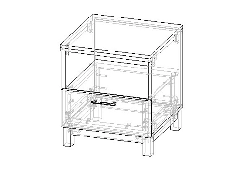 Тумба прикроватная Техас-3 МДФ - фото 3