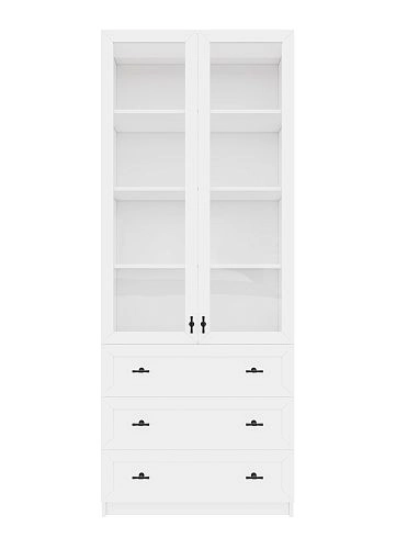 Стеллаж Билли Хелена-39 Белый/Черный - фото 4