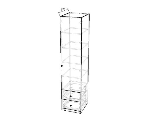 Пенал Стрекоза Mini-1.2 Белый - фото 2