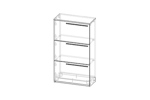 Обувница Лорена Пакс-3 Дуб Табачный - фото 4