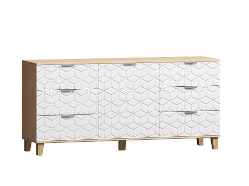 Комод Марвин 33.1 фрезеровка 2 Белый - фото 2