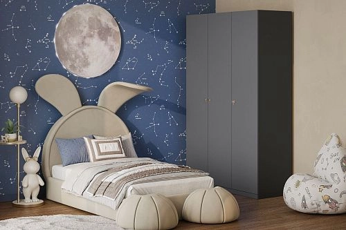 Шкаф распашной Стрекоза-3 Графит - фото 1