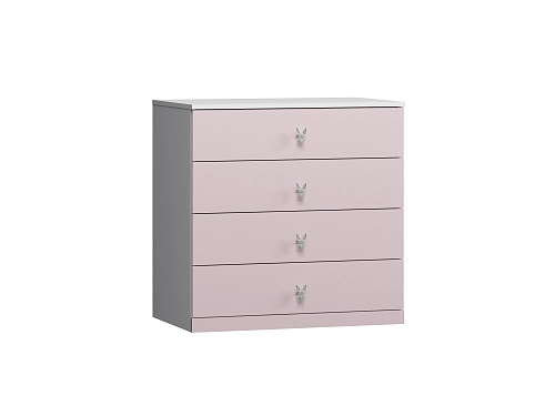 Комод Банни-4 Розовый Лайт - фото 2