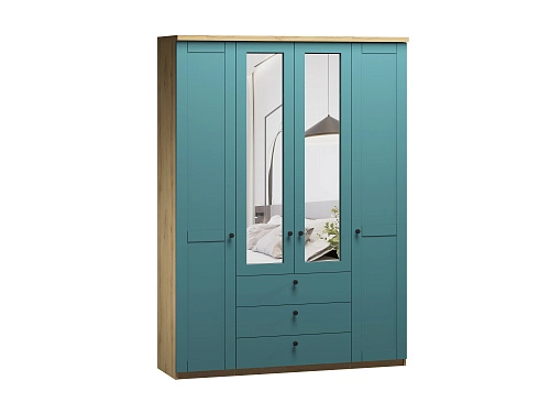 Шкаф распашной София РАХ-20 МДФ Аквамарин - фото 2