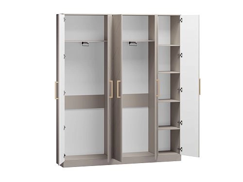 Шкаф распашной Дольче-5 МДФ Мокко - фото 4